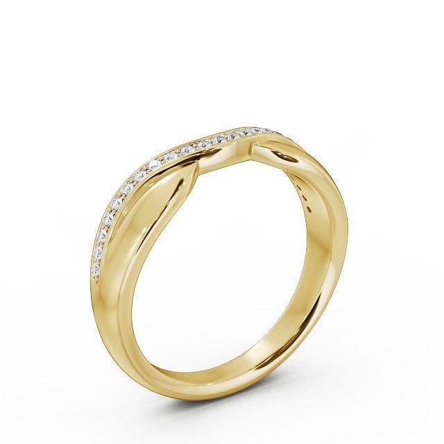 Livia Curved Half Eternity 0.12ct Round Lab Diamond Ring